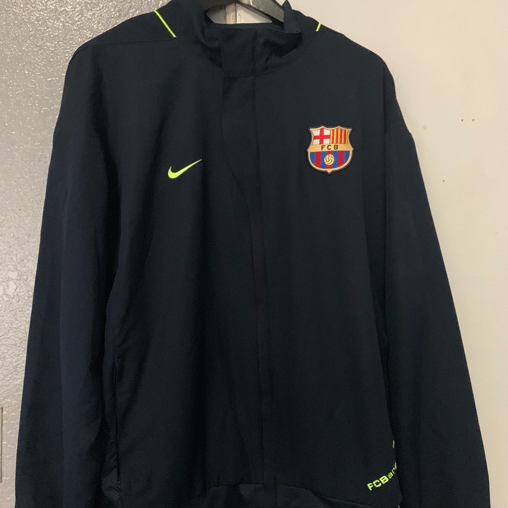 NIKE FCB Barcelona Navy Blue jacket.